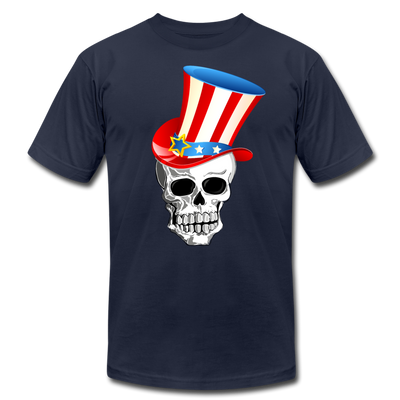 American Skull Hat T-Shirt - navy