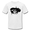 Black & White Head Phones T-Shirt - white