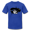 Black & White Head Phones T-Shirt - royal blue