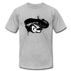 Black & White Head Phones T-Shirt - heather gray