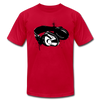 Black & White Head Phones T-Shirt - red