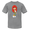 Cartoon Girl T-Shirt - slate