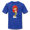 Cartoon Girl T-Shirt - royal blue