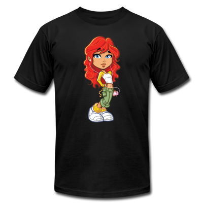 Cartoon Girl T-Shirt - black