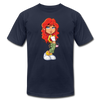 Cartoon Girl T-Shirt - navy