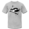 Black & White Turntable T-Shirt - heather gray