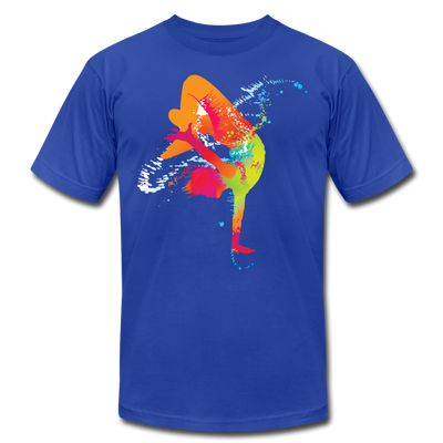 Colorful Abstract B-Boy Dancer T-Shirt - royal blue