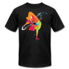 Colorful Abstract B-Boy Dancer T-Shirt - black