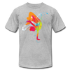 Colorful Abstract B-Boy Dancer T-Shirt - heather gray