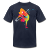 Colorful Abstract B-Boy Dancer T-Shirt - navy