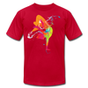 Colorful Abstract B-Boy Dancer T-Shirt - red