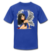 Girl Wings Cartoon T-Shirt - royal blue
