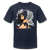 Girl Wings Cartoon T-Shirt - navy