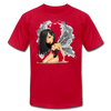 Girl Wings Cartoon T-Shirt - red