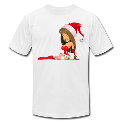Santa Girl X-Mas T-Shirt - white