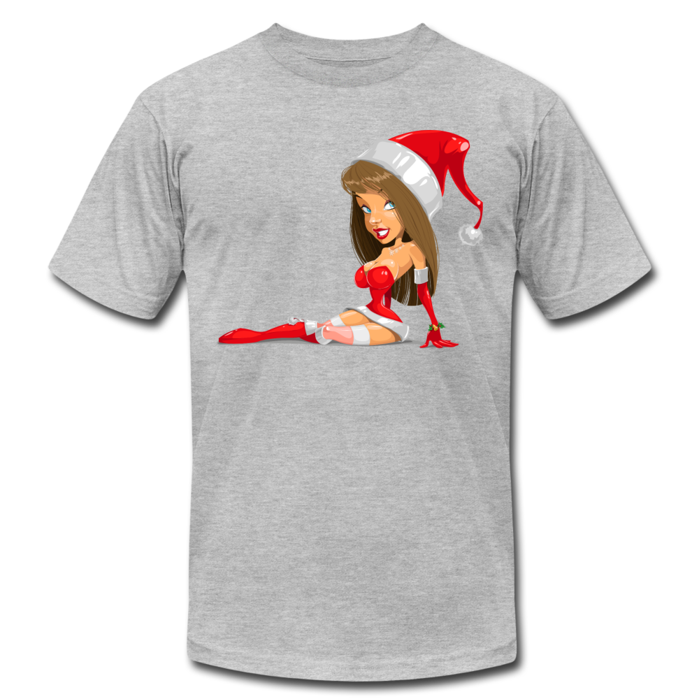 Santa Girl X-Mas T-Shirt - heather gray