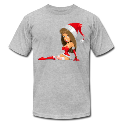 Santa Girl X-Mas T-Shirt - heather gray