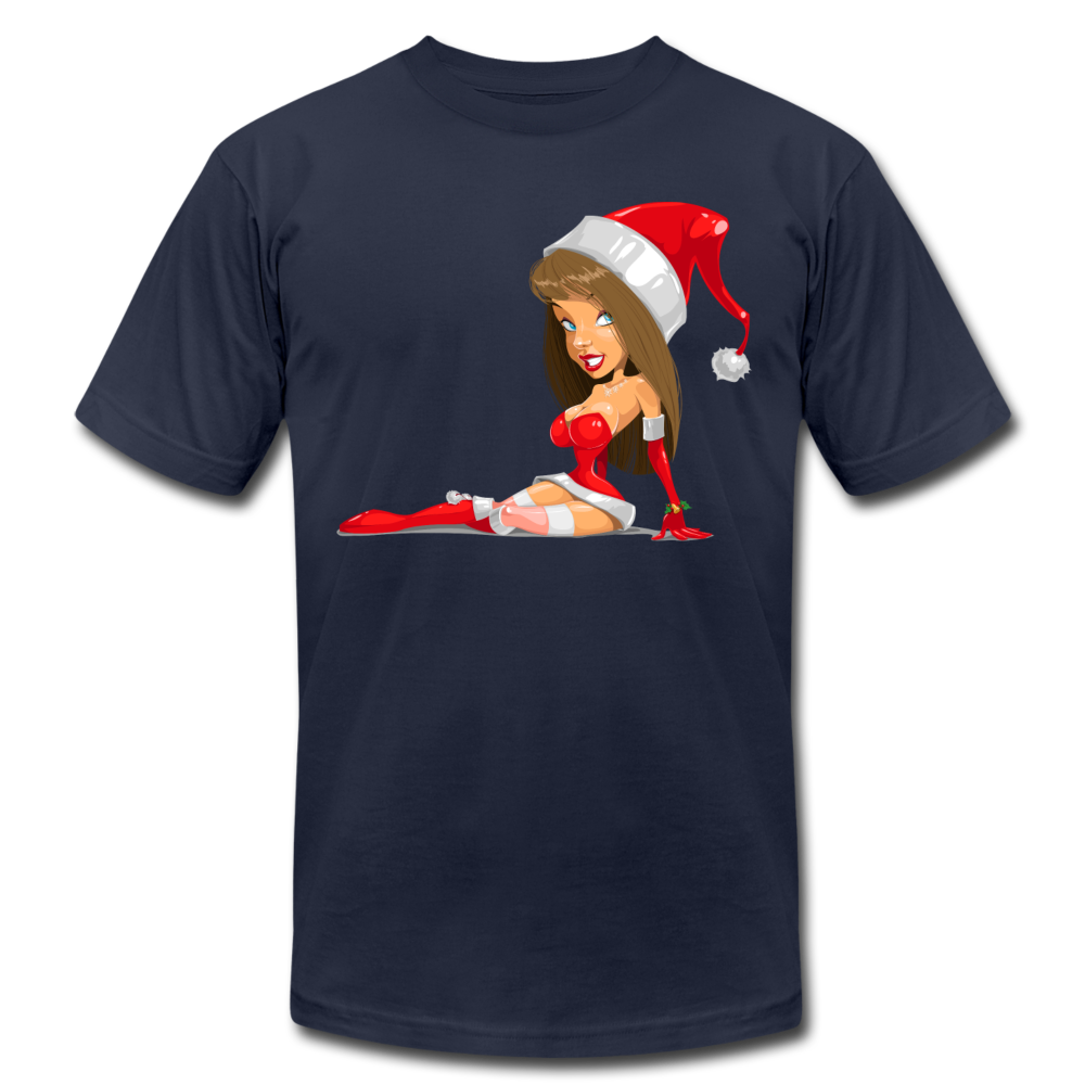 Santa Girl X-Mas T-Shirt - navy