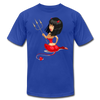 Devil Girl Cartoon T-Shirt - royal blue