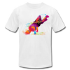 Colorful Abstract B-Boy Dancer T-Shirt - white