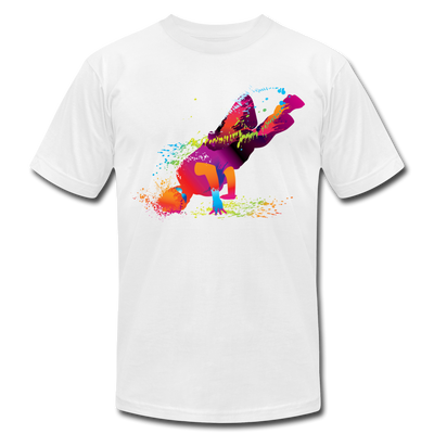 Colorful Abstract B-Boy Dancer T-Shirt - white