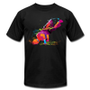 Colorful Abstract B-Boy Dancer T-Shirt - black