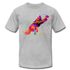 Colorful Abstract B-Boy Dancer T-Shirt - heather gray