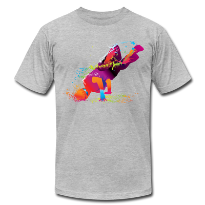 Colorful Abstract B-Boy Dancer T-Shirt - heather gray
