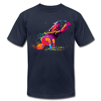 Colorful Abstract B-Boy Dancer T-Shirt - navy