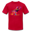Colorful Abstract B-Boy Dancer T-Shirt - red