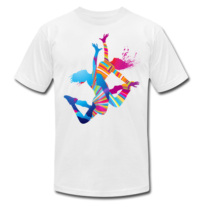 Colorful Abstract Dancers T-Shirt - white