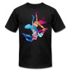 Colorful Abstract Dancers T-Shirt - black