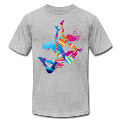 Colorful Abstract Dancers T-Shirt - heather gray