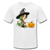 Halloween Witch Cartoon T-Shirt - white