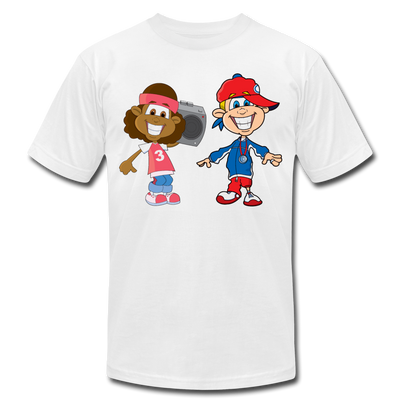 Hip Hop Cartoon Kids T-Shirt - white