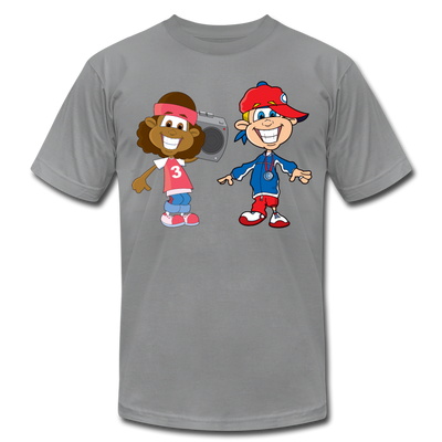 Hip Hop Cartoon Kids T-Shirt - slate