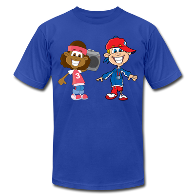 Hip Hop Cartoon Kids T-Shirt - royal blue