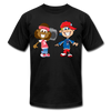 Hip Hop Cartoon Kids T-Shirt - black