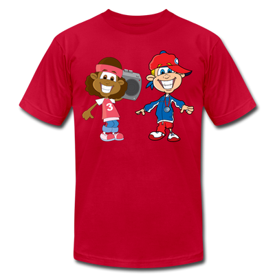 Hip Hop Cartoon Kids T-Shirt - red