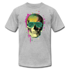 Skull Glasses T-Shirt - heather gray