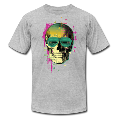 Skull Glasses T-Shirt - heather gray