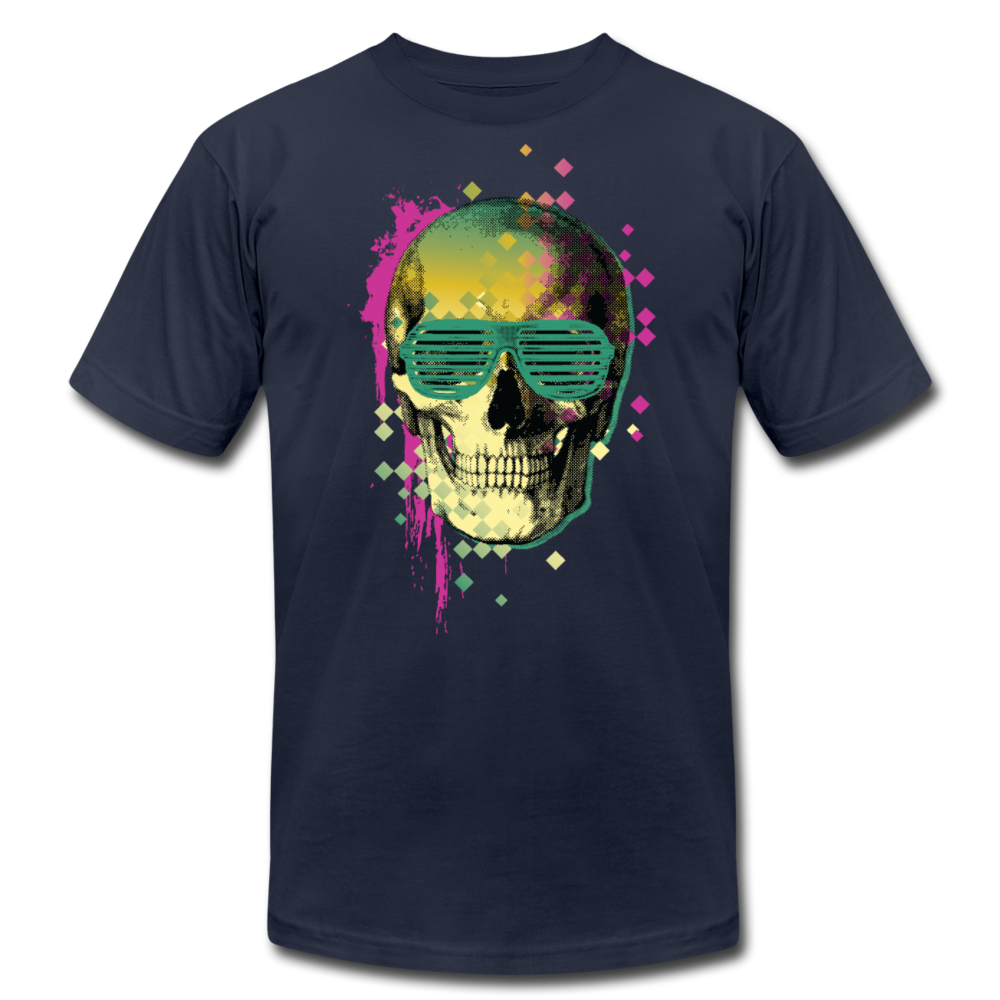Skull Glasses T-Shirt - navy
