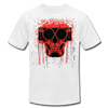 Abstract Skull Speaker T-Shirt - white