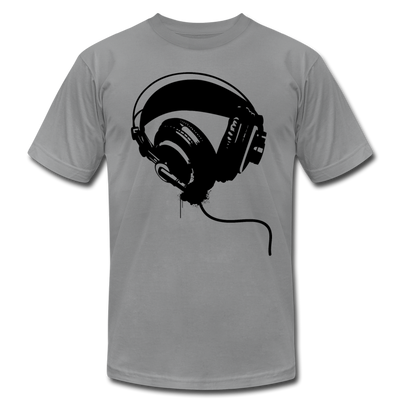 Black & White Headphones T-Shirt - slate