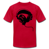 Black & White Headphones T-Shirt - red