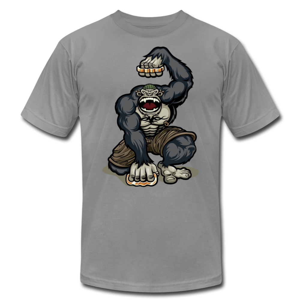 Gorilla Brass Knuckles T-Shirt - slate