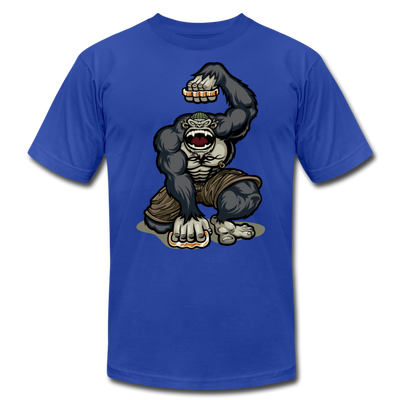 Gorilla Brass Knuckles T-Shirt - royal blue