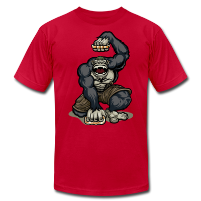 Gorilla Brass Knuckles T-Shirt - red