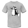 Black & White Spray Can T-Shirt - heather gray