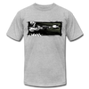 Abstract Gangster Shooting T-Shirt - heather gray